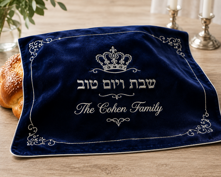 Personalized Challah Cover | Custom Jewish Gift